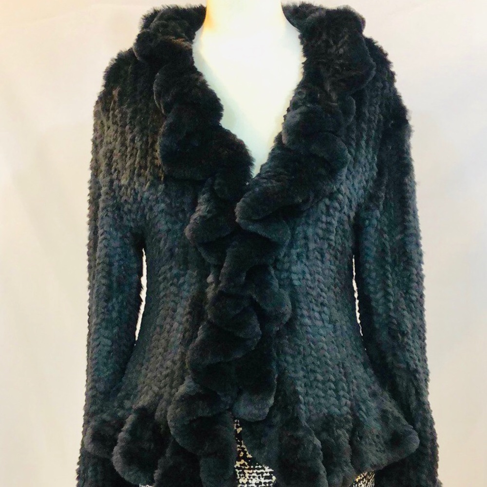 La Fiorentina Black Fur Jacket